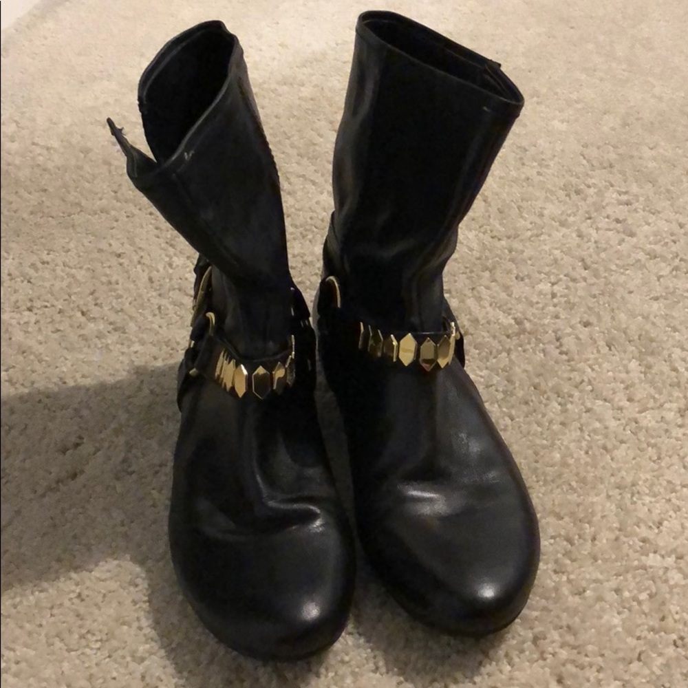 Nine West Leather  Flat Bootie